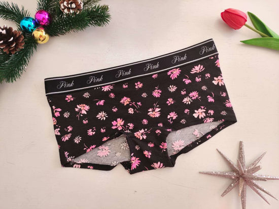 Imagen de PINK Boxer De Algodón Cintillo de  Resorte Logo.